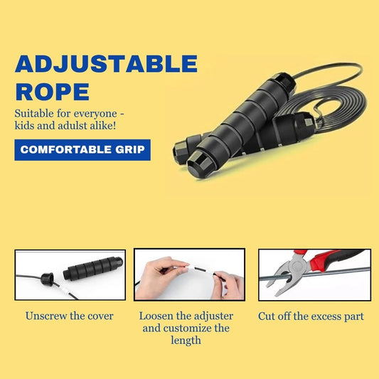 2-in-1 Adjustable Weighted Jump Rope | Corded & Cordless, Tangle-Free Design