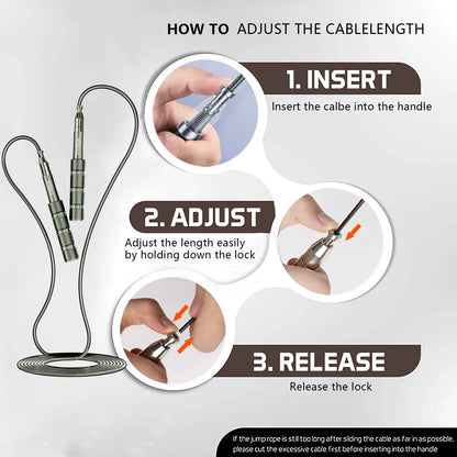 Telescopic Jump Rope Gym Crossfit Professional Sport Boxing for Adults Kids Freestyle High Quality Fat Burning Rope Sturdier Mat