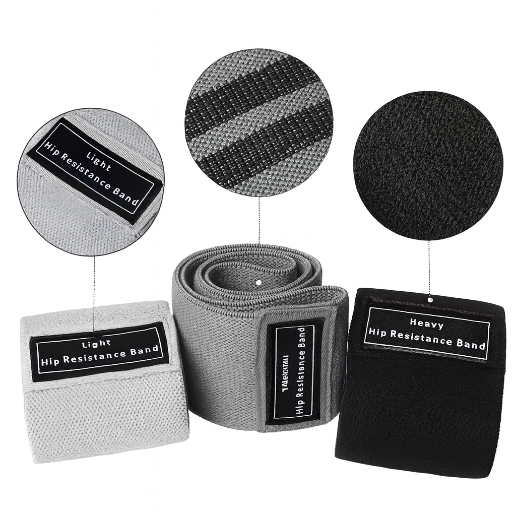 Glute & Thigh Resistance Bands – Heavy-Duty Fabric Bands for Booty, Squats & Strength Training