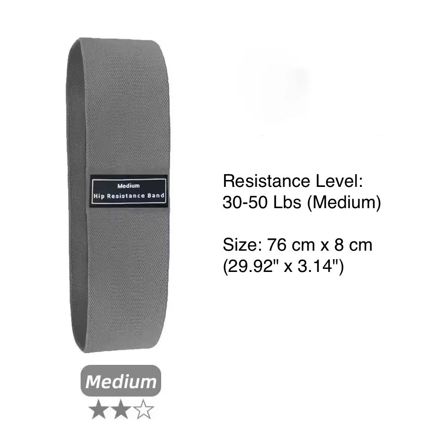 Glute & Thigh Resistance Bands – Heavy-Duty Fabric Bands for Booty, Squats & Strength Training