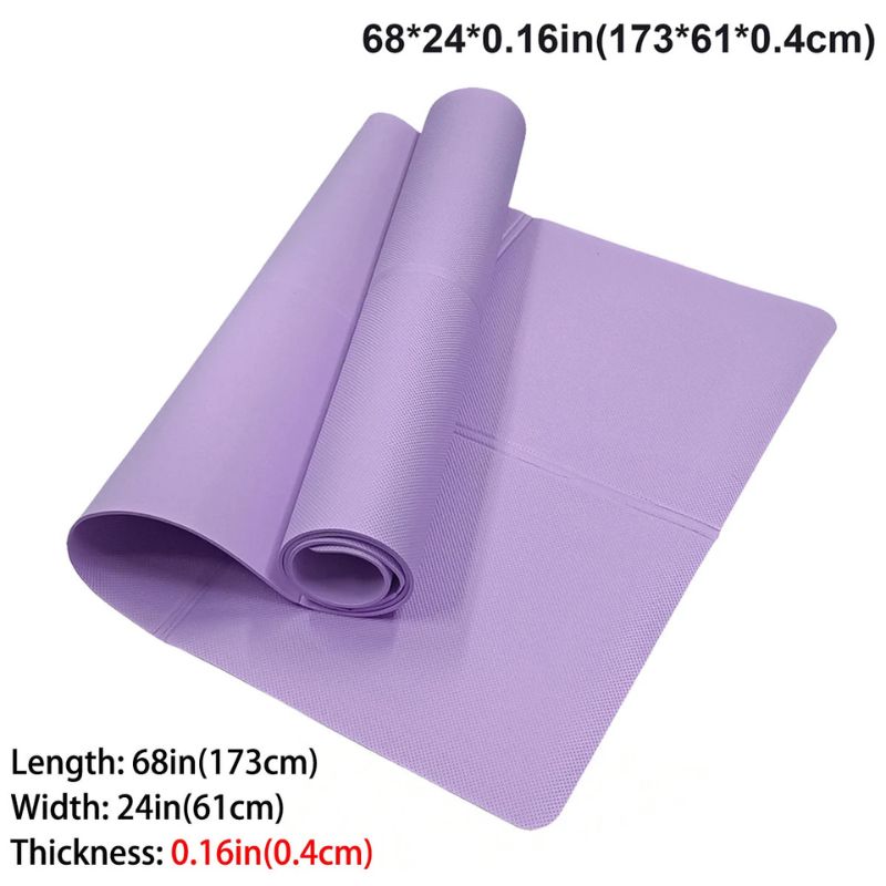 4mm Thick EVA Anti-Slip Yoga Mat – Lightweight, Durable Fitness Mat for Yoga, Pilates, Stretching & Home Workouts