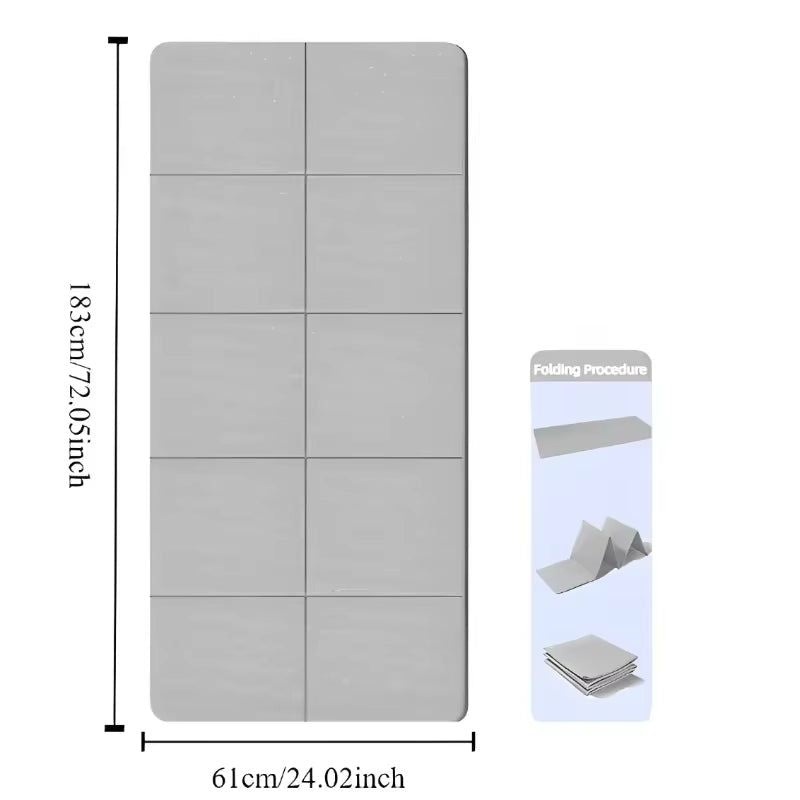 Foldable Eco-Friendly Yoga Mat – Double-Sided Non-Slip Travel Mat for Pilates, Fitness & Floor Workouts