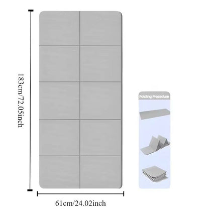 Foldable Eco-Friendly Yoga Mat – Double-Sided Non-Slip Travel Mat for Pilates, Fitness & Floor Workouts