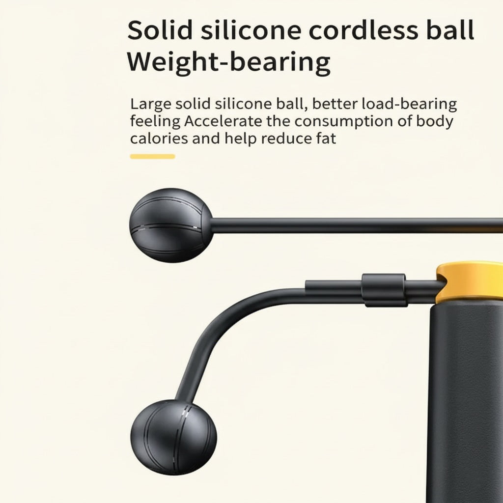 2-in-1 Smart Jump Rope – Adjustable Skipping Rope with Calorie Counter, Ball Bearings & Non-Slip Handles