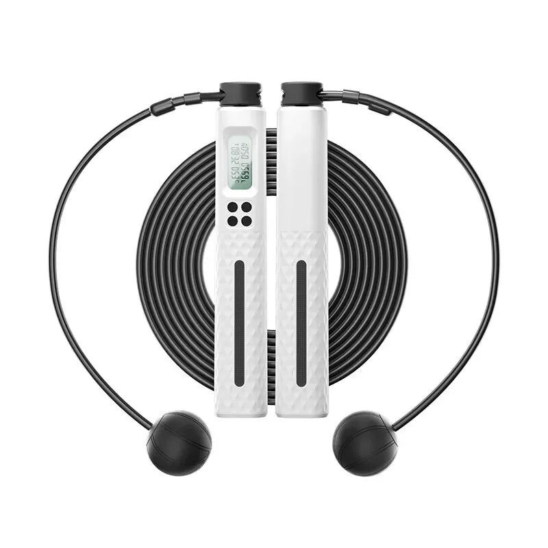2-in-1 Smart Jump Rope – Adjustable Skipping Rope with Calorie Counter, Ball Bearings & Non-Slip Handles
