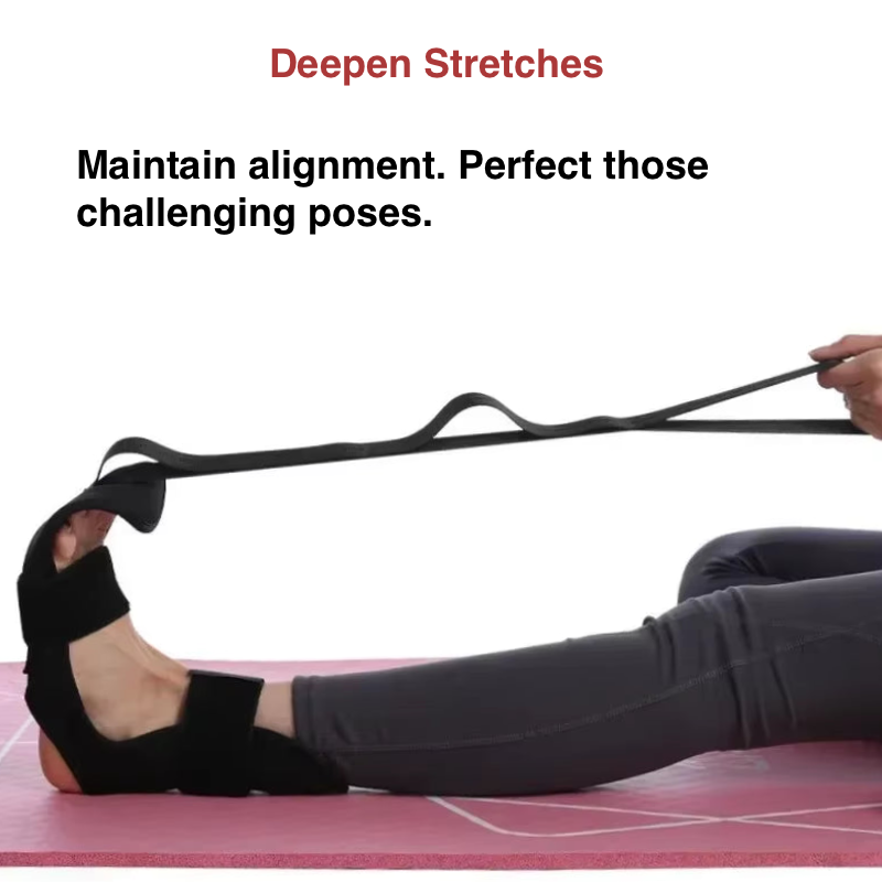 Yoga Leg Stretching Band – Flexibility & Rehabilitation Strap for Stretch, Mobility & Foot Recovery Training