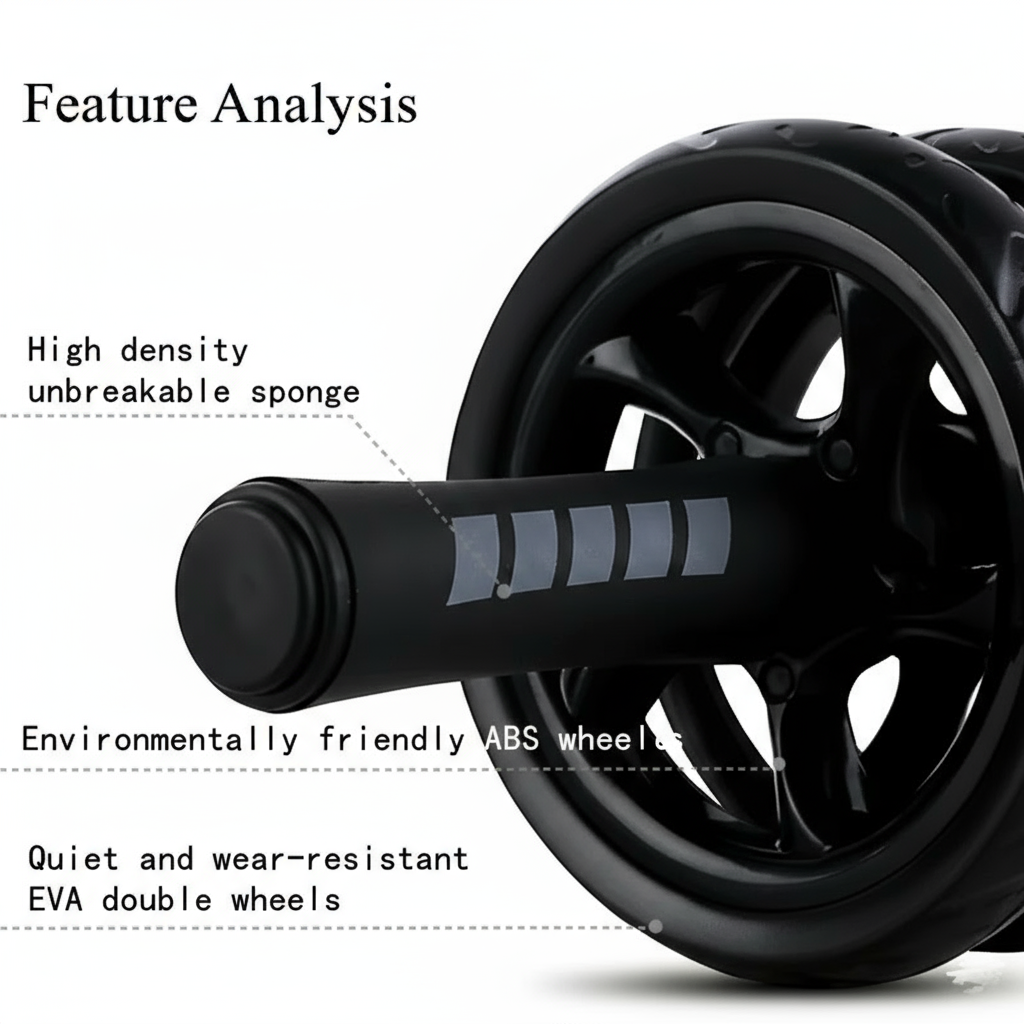 Adjustable AB Roller Wheel for Core and Abdominal Training – Quiet, Smooth Exercise Equipment for Home and Gym Workouts