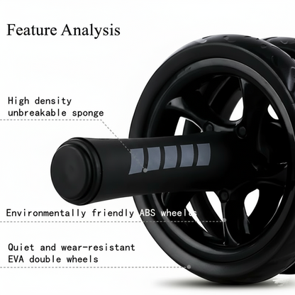 Adjustable AB Roller Wheel for Core and Abdominal Training – Quiet, Smooth Exercise Equipment for Home and Gym Workouts
