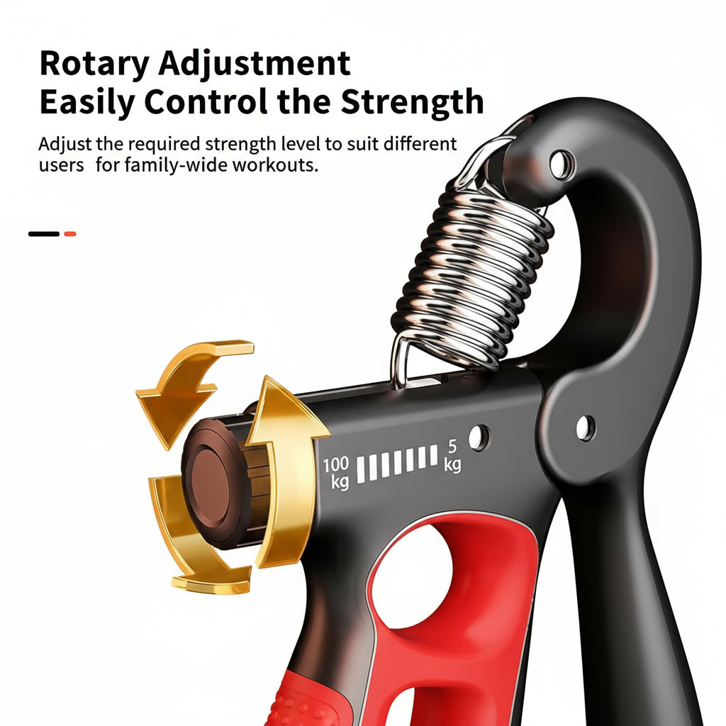 Adjustable Hand Grip Strengthener 5-100Kg | Wrist & Forearm Trainer