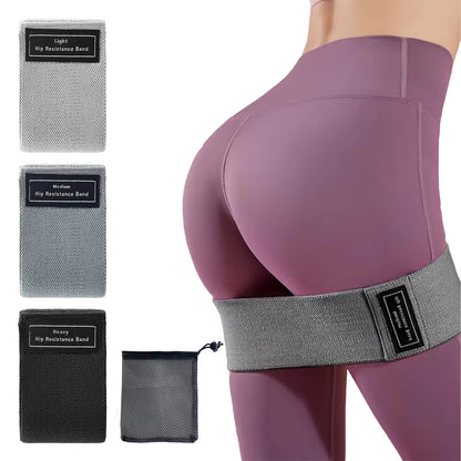 Glute Thigh Elastic Workout Bands Fabric Resistance Hip Booty Bands Squat Circle Stretch Fitness Strips Loops Yoga Gym Equipment