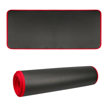 10MM Extra Thick Yoga Mats 183Cmx61Cm NRB Non-Slip Soft Exercise Mat Fitness Tasteless Pilates Workout Gym Mats with Bandage