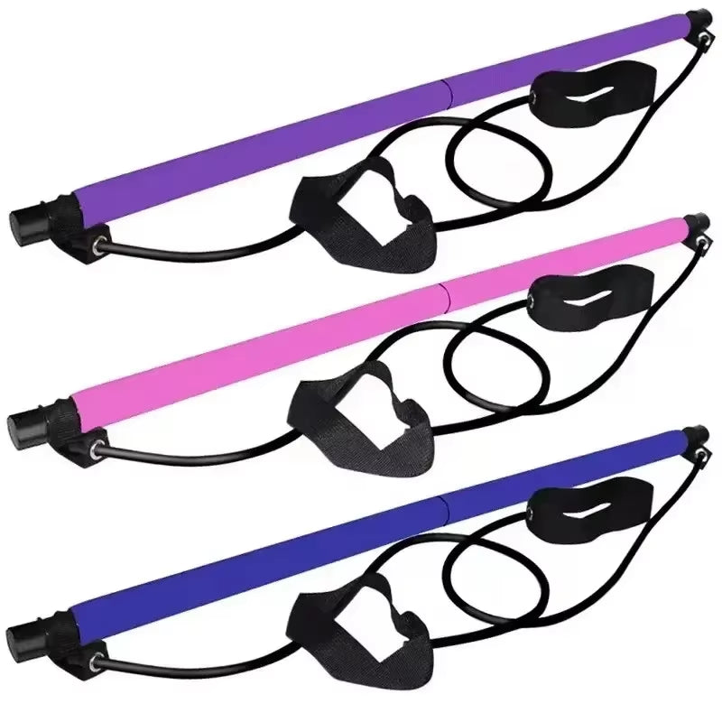 Portable Pilates Bar Kit – Strengthen, Stretch & Sculpt with This All-in-One Yoga and Resistance Band Trainer