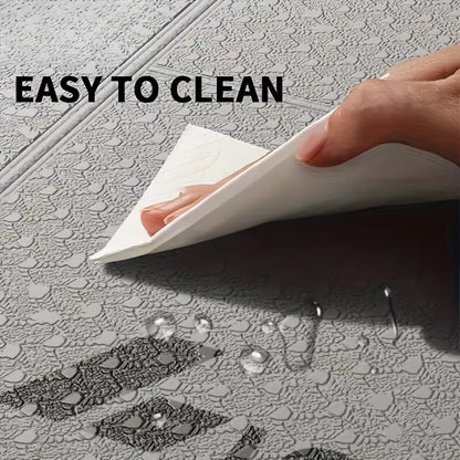 Foldable Yoga Mat Mute Eco Friendly Folding Travel Fitness Exercise Double Sided Non-Slip for Pilates & Floor Workouts Dance