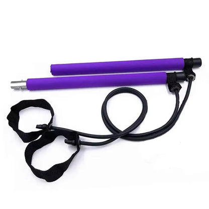 Portable Pilates Bar Kit – Yoga and Resistance Band Trainer