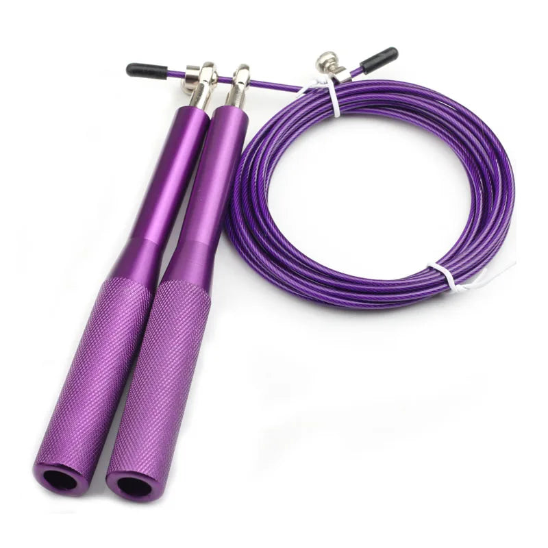 High-Performance Steel Wire Jump Rope – Adjustable Speed Rope for CrossFit and Boxing Training