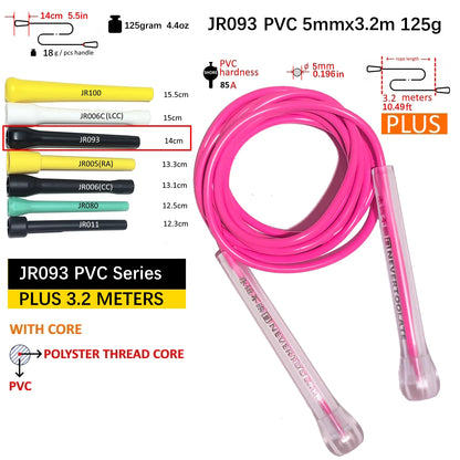 High-Speed Tangle-Free Jump Rope – Durable TPU & PVC Skipping Rope for Fitness and CrossFit Training