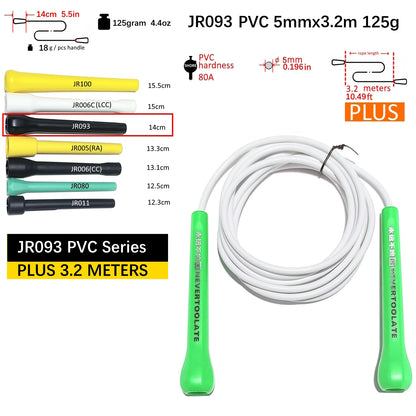 High-Speed Tangle-Free Jump Rope – Durable TPU & PVC Skipping Rope for Fitness and CrossFit Training