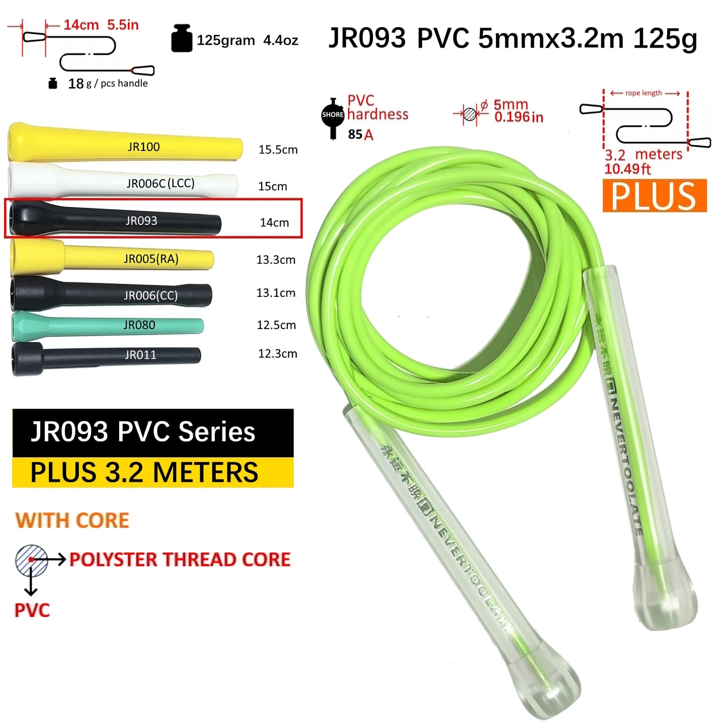High-Speed Tangle-Free Jump Rope – Durable TPU & PVC Skipping Rope for Fitness and CrossFit Training