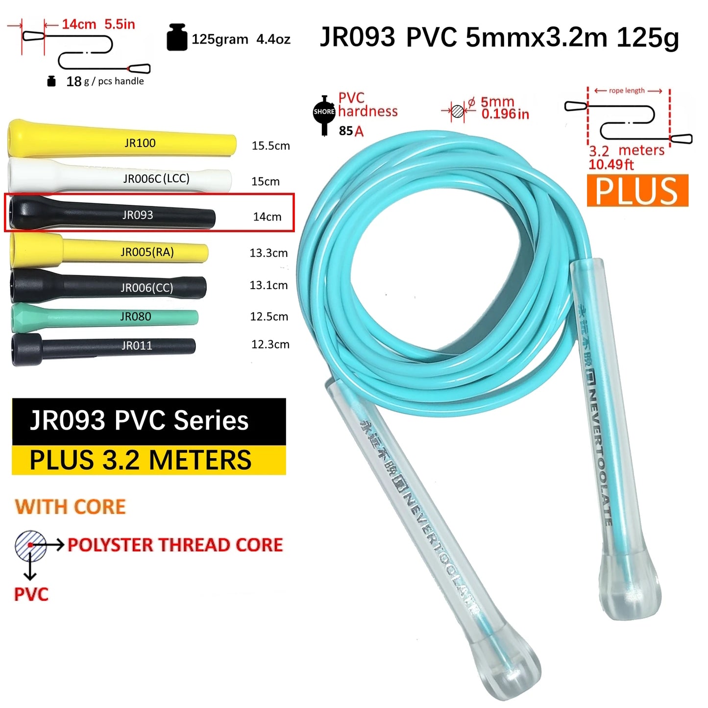 High-Speed Tangle-Free Jump Rope – Durable TPU & PVC Skipping Rope for Fitness and CrossFit Training