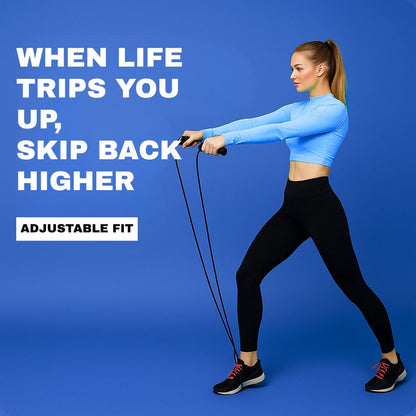 2-in-1 Adjustable Weighted Jump Rope | Corded & Cordless, Tangle-Free Design