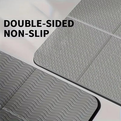 Foldable Yoga Mat Mute Eco Friendly Folding Travel Fitness Exercise Double Sided Non-Slip for Pilates & Floor Workouts Dance