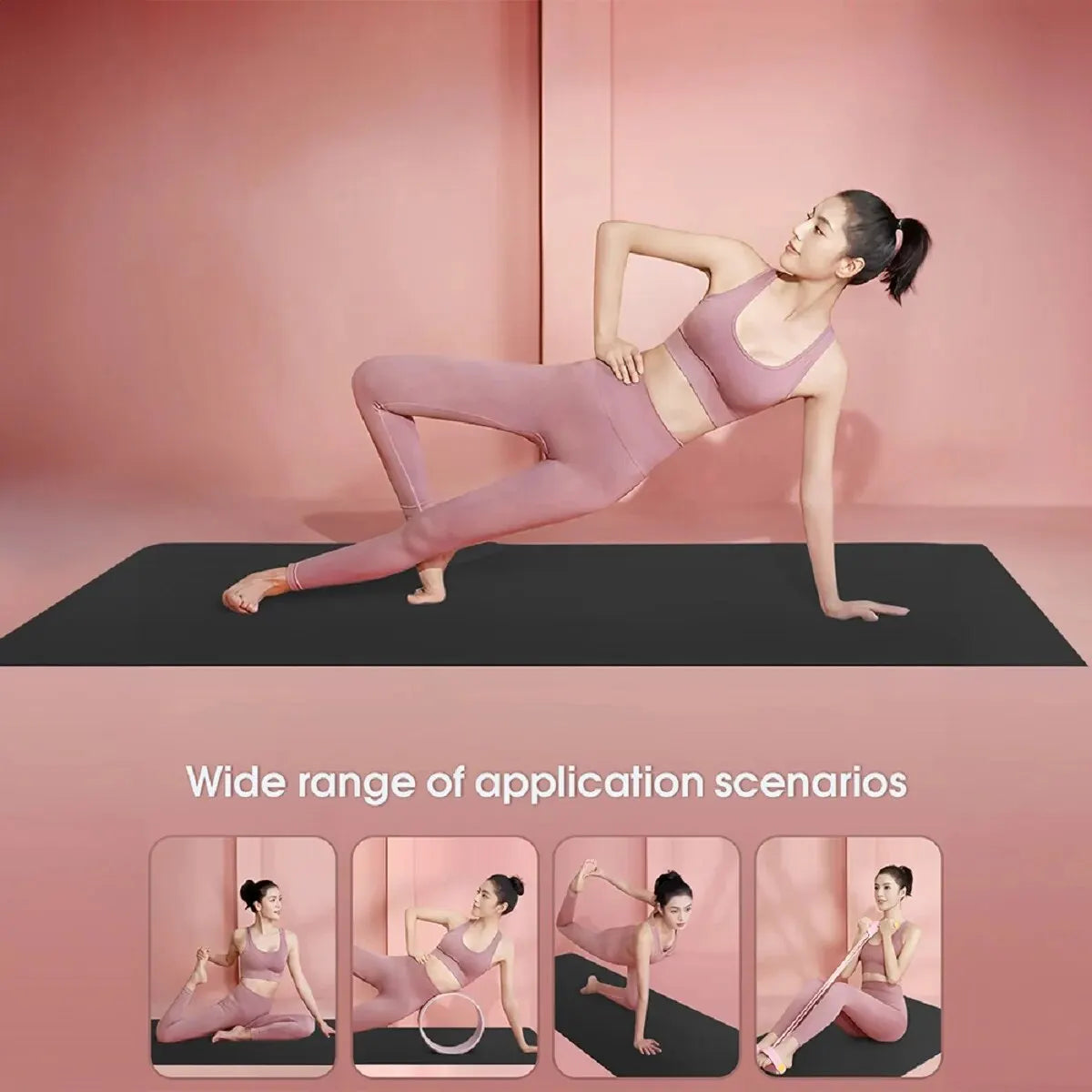 4MM Thick EVA Yoga Mats Anti-Slip Sport Fitness Mat Blanket for Exercise Yoga Pilate Gymnastics Mat Fitness Equipment Floor Work